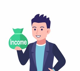 ジャケットを着た若い男性