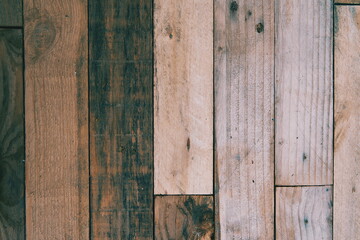 Old wooden planks forming a pattern and textures