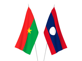 Laos and Burkina Faso flags