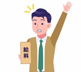 緑のネクタイの男性