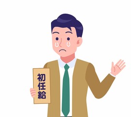 緑のネクタイの男性