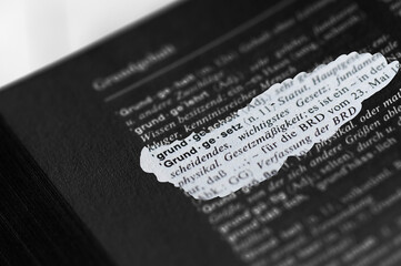 Obraz premium Grundgesetz