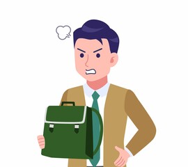 緑のネクタイの男性