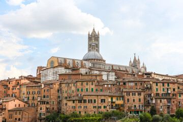 Fototapeta premium Siena, Italy. Beautiful view of Siena cityscape.