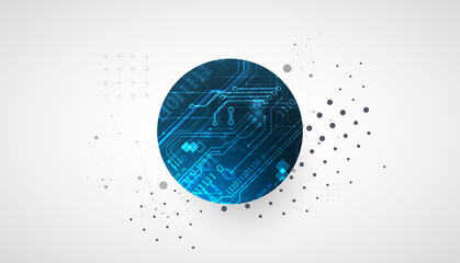 Abstract technology background. Communication concept, futuristic digital innovation art background. Vector illustration