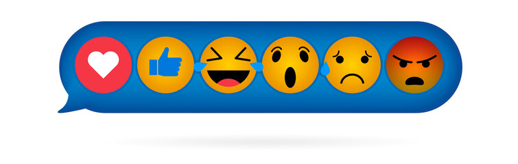 Emoji Emoticon. Trend Design Style, social media icon