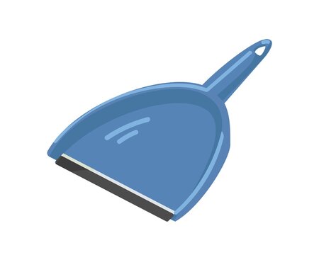 blue dustpan cleaning tool isolated clip art preview