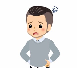 おしゃれな服装をした若者