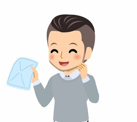 おしゃれな服装をした若者