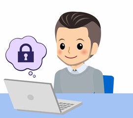 おしゃれな服装をした若者