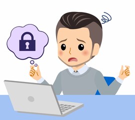 おしゃれな服装をした若者