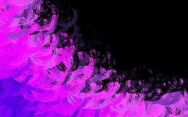 Dark Pink vector background with wry lines.