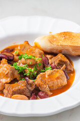 pork stew with red beans