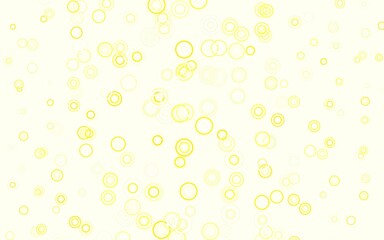 Light Yellow vector pattern with spheres.