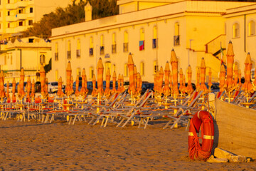 Beach in Rodi Garganico, Apulia, Italy