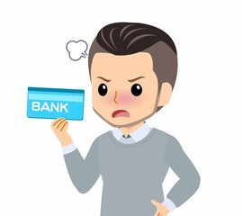 おしゃれな服装をした若者