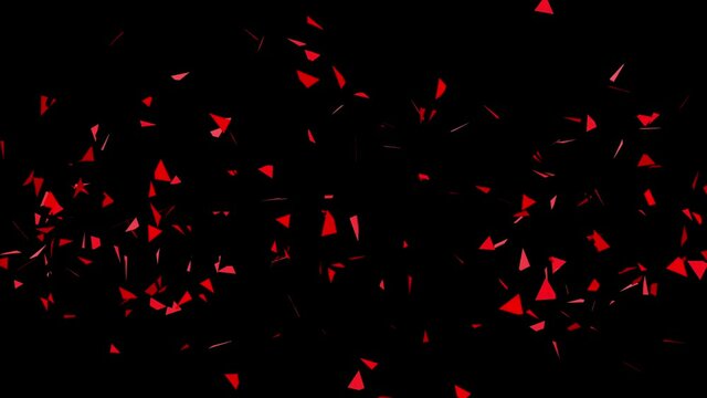 The word Rejected in red on a black background breaking into many pieces