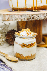 Cheesecake on a jar