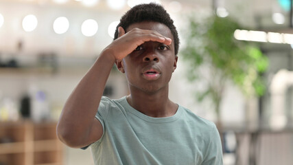 Young African Man Searching for New Opportunity