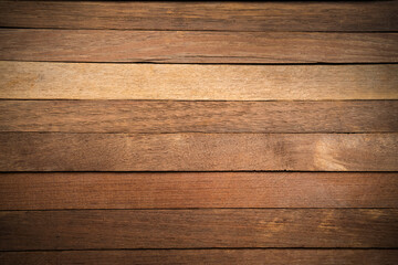 Teak wooden lath with Vignette pattern texture background