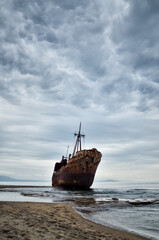Dimitrios is an old ship wrecked on the Greek coast and abandoned on the beach