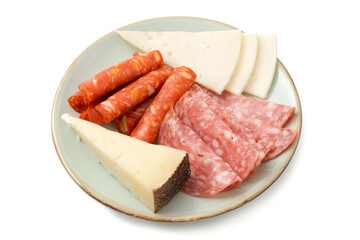 Spanischer Wurst- und Käseteller