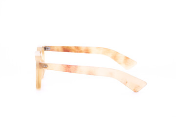 Fashion glasses on white scene