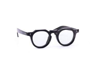 Fashion glasses on white scene