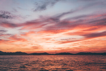 Sunset over the sea @Instagram Pier