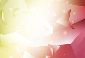 Dark Multicolor vector polygonal template.