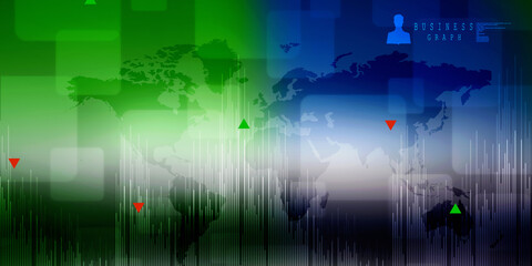 Obraz premium 2d rendering Stock market online business concept. business Graph 