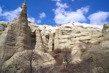 Mountains of the Valley of Love. Turkey, Cappadocia.