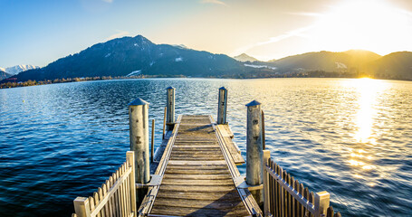 landscape at the lake tegernsee