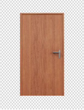 Wide wooden doors on a transparent background. vector illustration