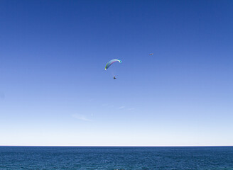 Paragliding over the Sea