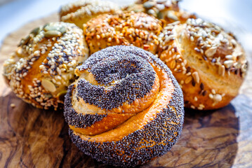 typical german small bread - roll