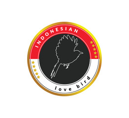 logo for indonesian bird love community.