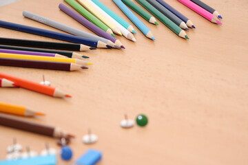 pencils and pens, pencil, color, pencils, white, isolated, art, education, drawing, colorful, school, red, pen, blue, green, colored, yellow, colors, object, group, office, crayon, wood, equipment, sh