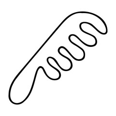Simple vector illustration of a comb