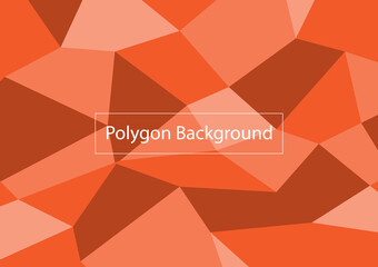 Abstract orange low poly geometric background style vector illustration modern graphic