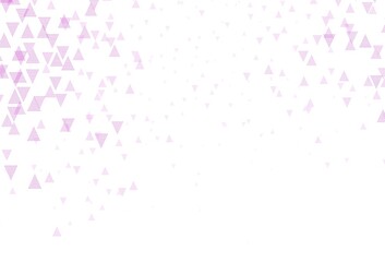 Light Pink vector pattern with polygonal style with circles.