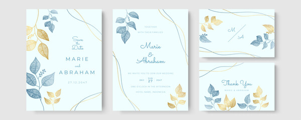 Set of card with flower rose, leaves. Wedding ornament concept. Floral poster, invite. Vector decorative greeting card or invitation design background