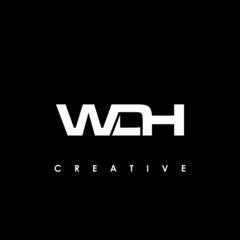 WDH Letter Initial Logo Design Template Vector Illustration