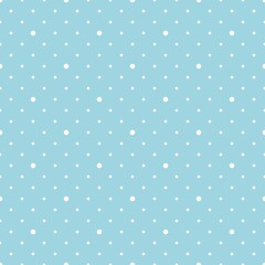 simple seamless pattern with repeat polka dot on light blue