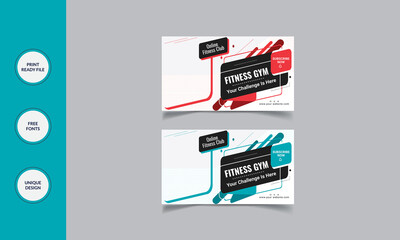 Fitness Gym Banner Template.