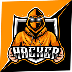 hacker mascot for sports and esports logo © Ilhustrator