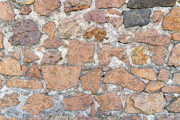 Texture of a stone wall. Old castle stone wall texture background. Stone wall as a background or texture.