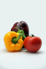 Pimientos rojo amarillo y verde