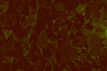 Obraz premium Abstract textured Dark brown polygonal background. low poly geometric consisting of triangles of different sizes and colors. use in design cover, presentation, business card or website.