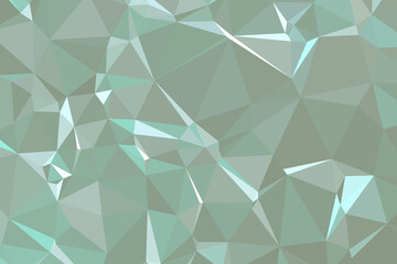Abstract textured Green polygonal background. low poly geometric consisting of triangles of different sizes and colors. use in design cover, presentation, business card or website.